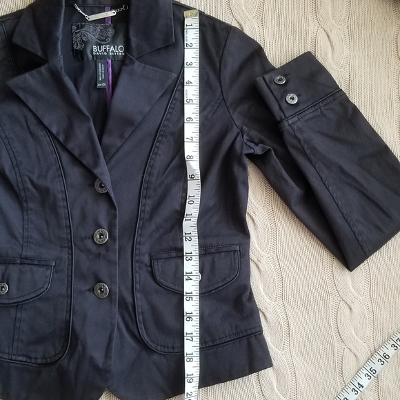 2YK Black blazer jacket with pockets - Picture 5 of 7